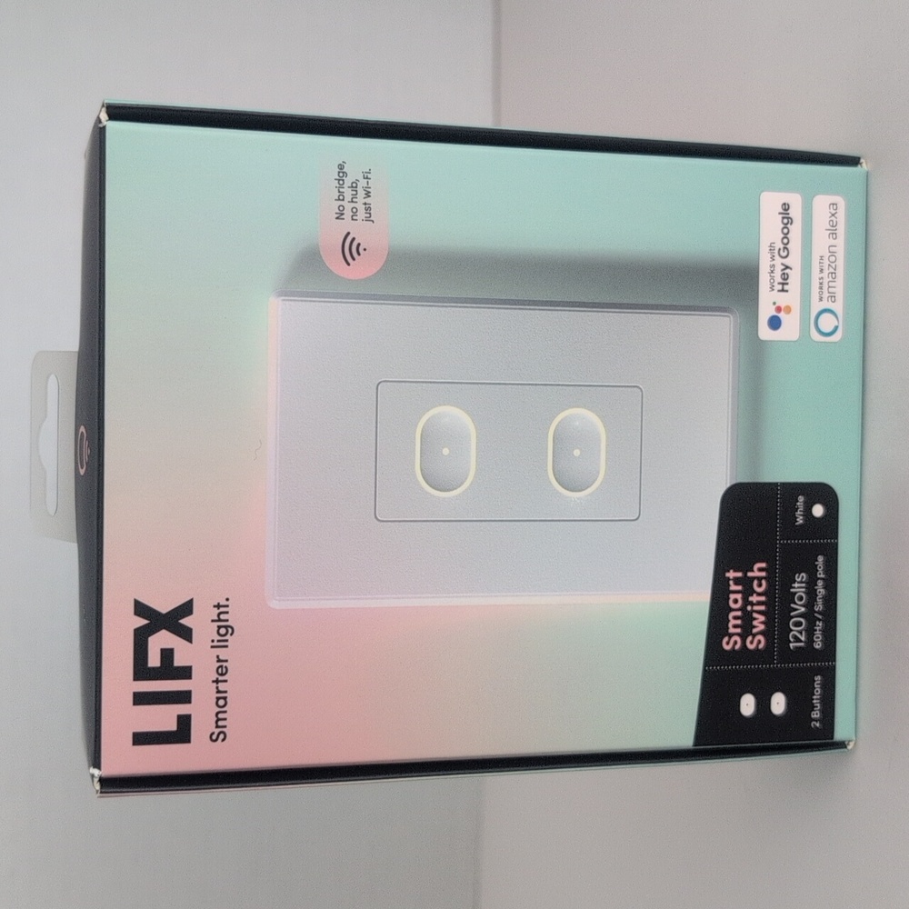 LIFX Smart Switch White Single Pole 120V New Open Box